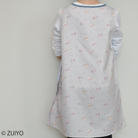 2025春夏新作 保育士エプロン アルプスの少女ハイジ SA43903-51 サイドボタン