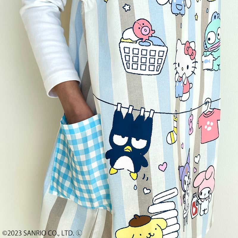 2023春夏新作 保育士エプロン サンリオ ぶらさがりエプロン