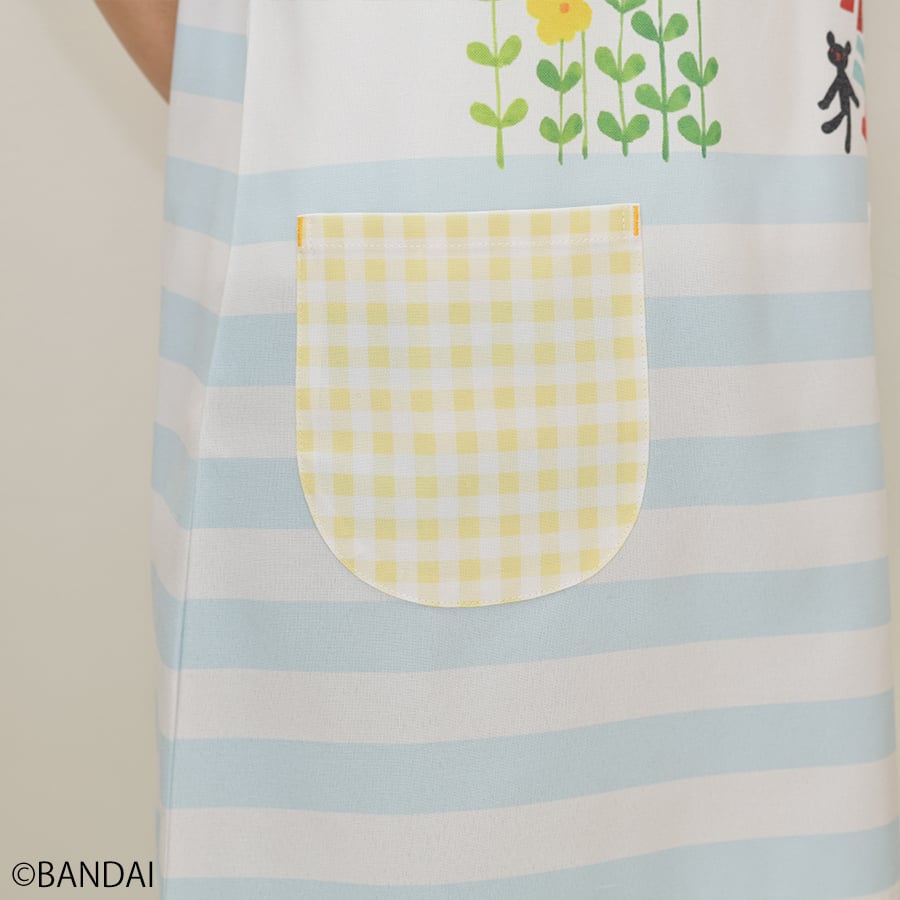 2026春夏新作 保育士エプロン くまのがっこう JA44131-61 サイドボタン