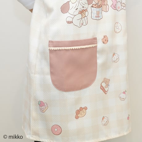 2026春夏新作 保育士エプロン リルアラモード FI44195-61 サイドボタン