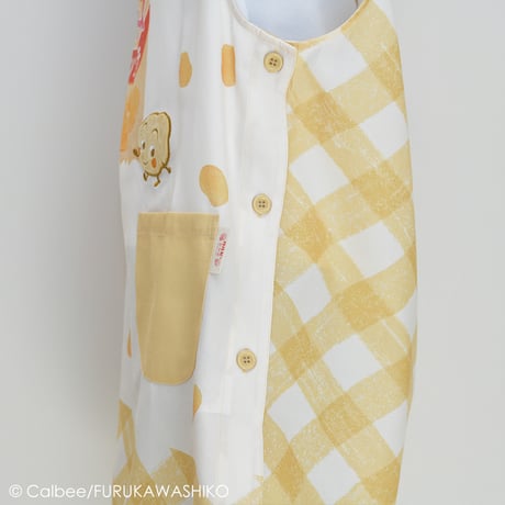 2026春夏新作 保育士エプロン カルビー ポテトチップス コンソメパンチ CF44114-52 サイドボタン
