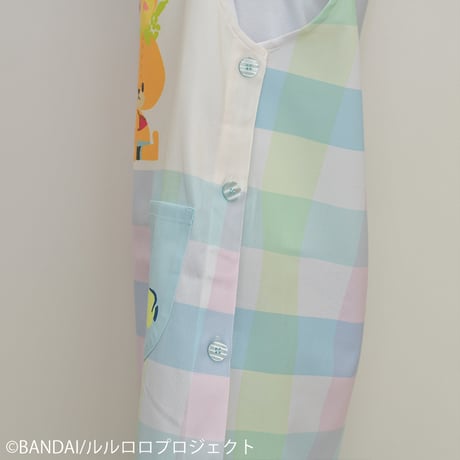 2026春夏新作 保育士エプロン ルルロロ RA44135-61 サイドボタン