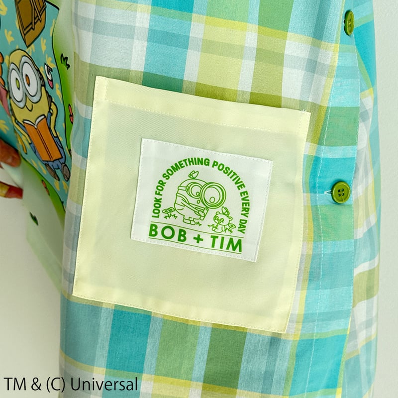 2023春夏新作 保育士エプロン ミニオンズ グリーンエプロン | 保育士  