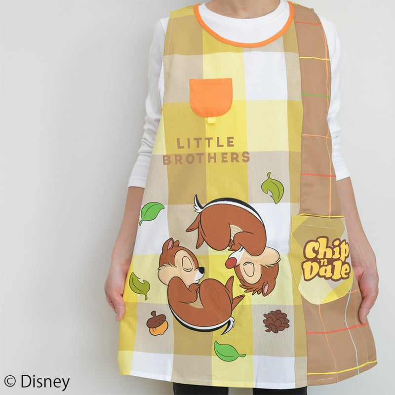 Disney - 【STAR★】チップ＆デール★キャラクターエプロン(いろいろ切り替え) ディズニーキャラクター＞なかよしエプロン/チップ＆デール - ほ