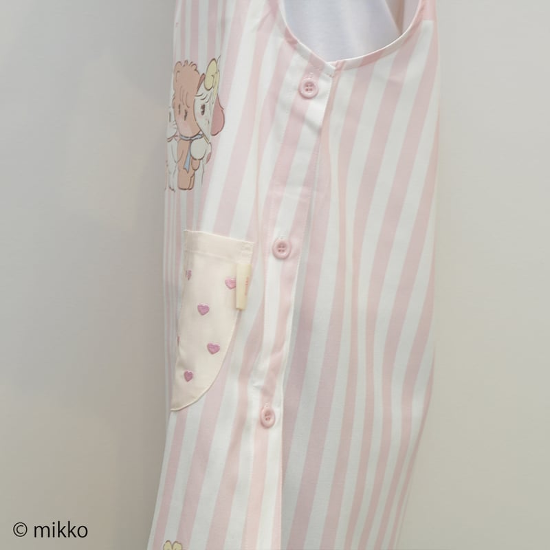 2026春夏新作 保育士エプロン リルアラモード LI44194-61 サイドボタン