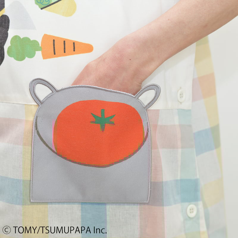 2025春夏新作 保育士エプロン トミカ TM43870-51 サイドボタン | 保育