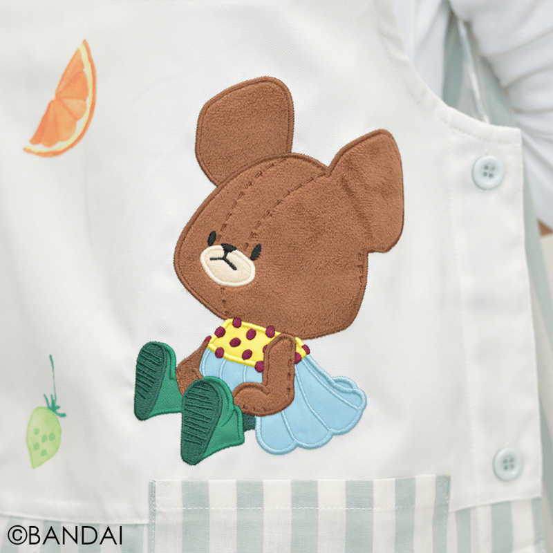 2025秋冬新作 保育士エプロン くまのがっこう ジャッキー RA43985-52
