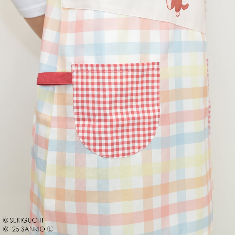 2026春夏新作 保育士エプロン モンチッチ×ハローキティ MA44137-61