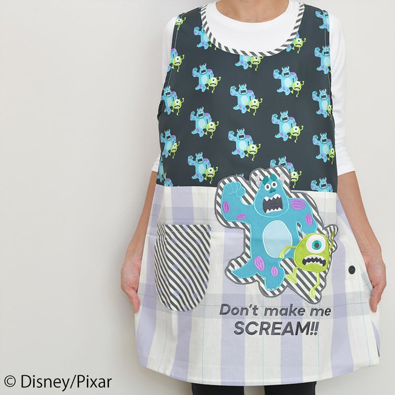 人気旧作／ 保育士エプロン モンスターズ・インク ディズニー | 保育士