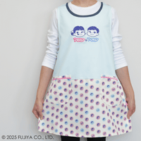 2025春夏新作 保育士エプロン ペコちゃん&ポコちゃん PKA43944-51 サイドボタン