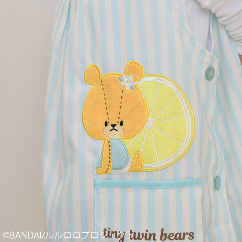 2026春夏新作 保育士エプロン ルルロロ RA44134-61 サイドボタン