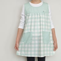 2026春夏新作 保育士エプロン AP55191-61 サイドボタン