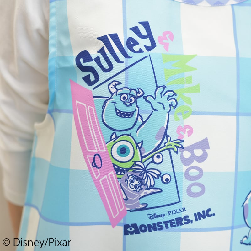 Disney - 【ちやこ】モンスターズインクエプロン★キャラクターエプロン(タイダイ柄) Disney - 【ちやこ】モンスターズインクエプロン☆キャラクター