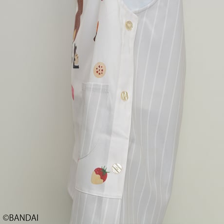 2026春夏新作 保育士エプロン くまのがっこう JA44128-61 サイドボタン