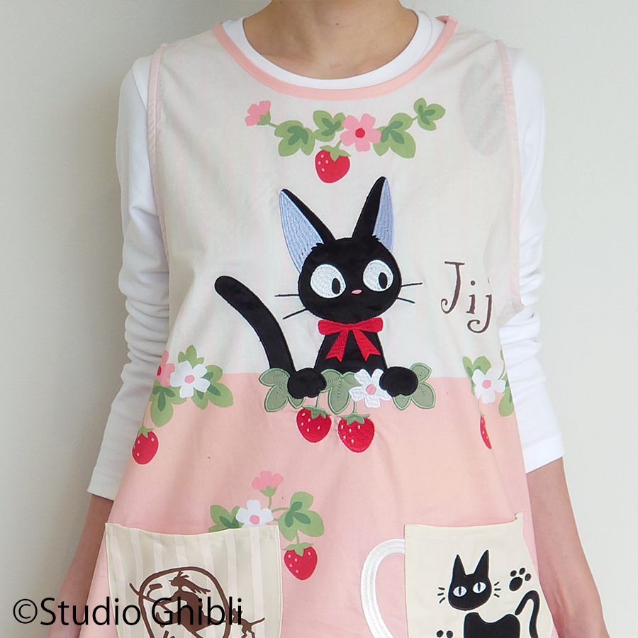 ジブリ 魔女の宅急便 ジジ ジジとストロベリー | 保育士エプロンの専門