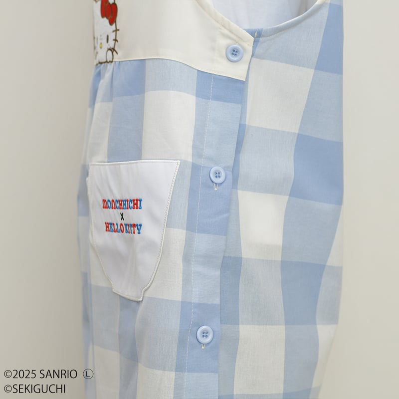 2025春夏新作 保育士エプロン モンチッチ✕ハローキティ MA43962-51