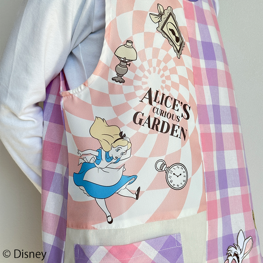 花柄エプロンのうさぎさん アーティストベア テディバニー 海外作家様