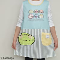 2025春夏新作 保育士エプロン 恐竜はじめました KHA43825-42 M-L サイドボタン