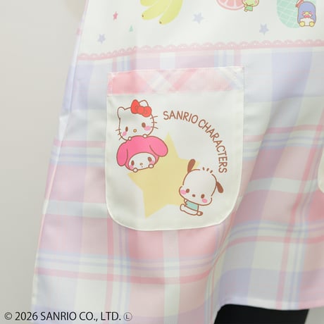 2026春夏新作 保育士エプロン サンリオキャラクターズ 26614168 サイドボタン