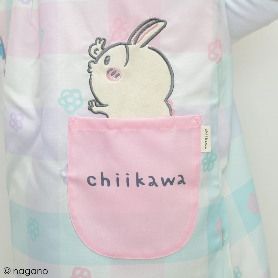 2025秋冬新作 保育士エプロン ちいかわ HA44037-52 サイドボタン