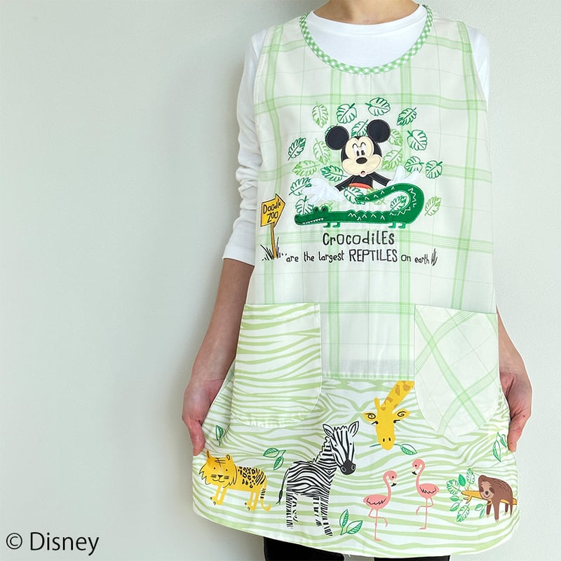 2023春夏新作 保育士エプロン ミッキー＆フレンズ ディズニー パステル