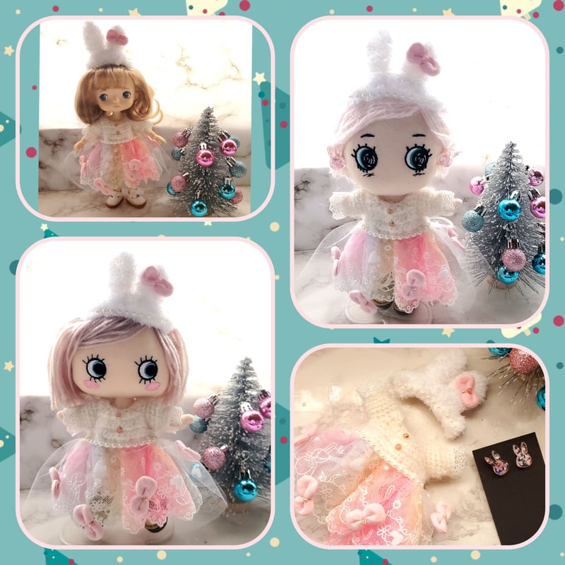 イーマリーちゃん♡フラワーグラデーションうさぎコーデ♡ハッピー 