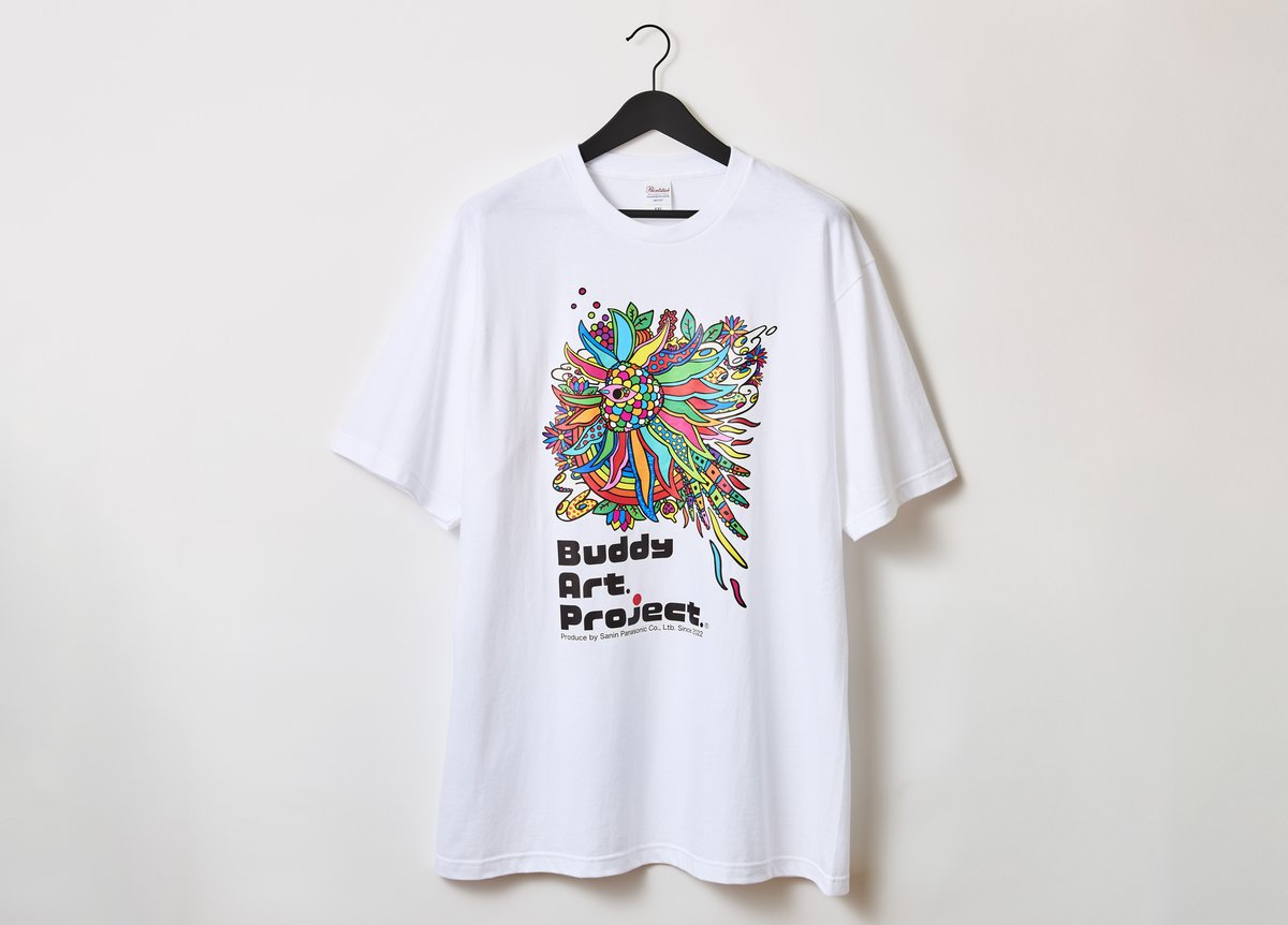 バディアートプロジェクト鳳凰Tシャツ【白】 山陰パナソニック