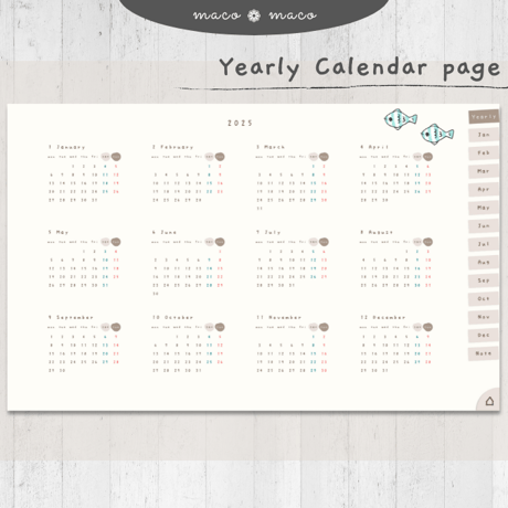 【2025年デジタルプランナー】【月曜始まり 祝日表記なし】"ウサギガール" リンク付きPDF（monthly＆weekly＋ノート＋ステッカーセット）ipad goodnotes