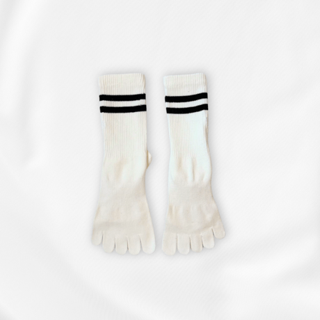 Line Midi  Socks （White）