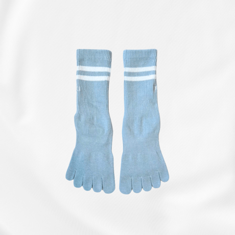 【再入荷✨】Line Midi  Socks （Milk Blue）