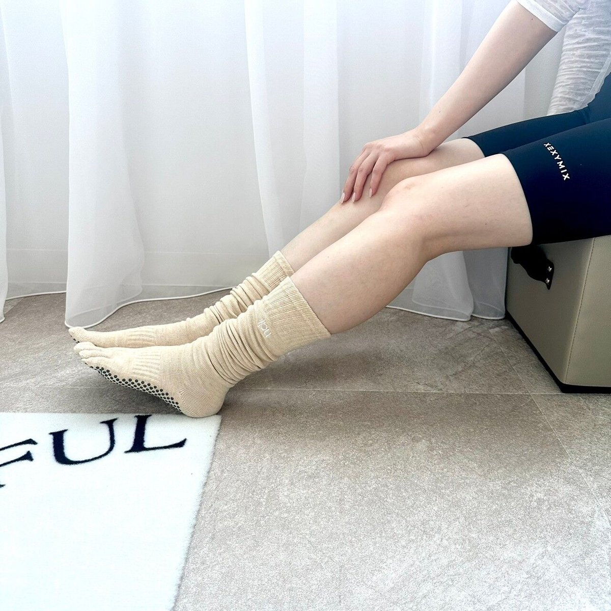 再入荷✨】Ipu Pilates Long Socks （Beige Mix） | Ipu