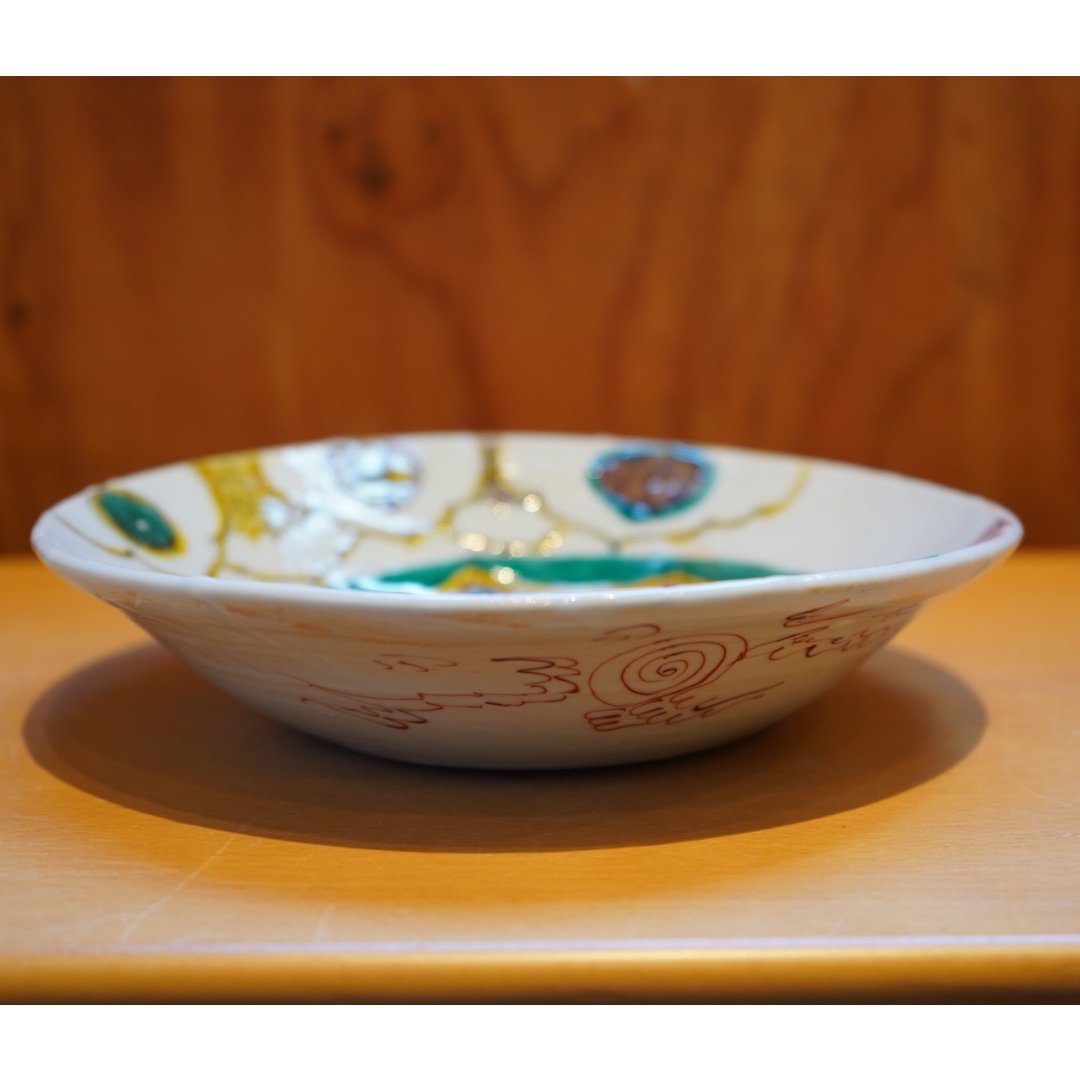 田辺京子 13 古九谷写しの干し網中鉢 | Alocasia ONLINE STORE