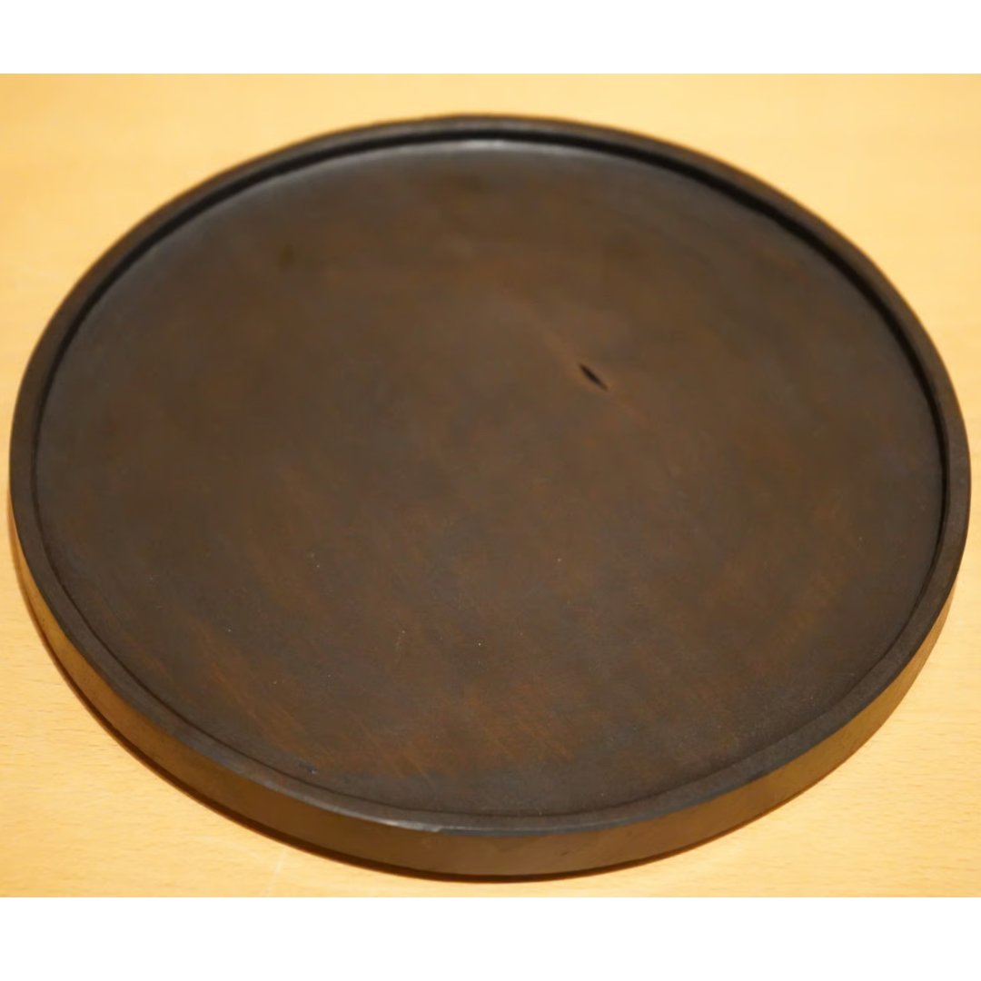 徒爾 toji 10 丸平縁盆 7寸 サクラ 黒漆（国産/松煙） | Alocasia ONL