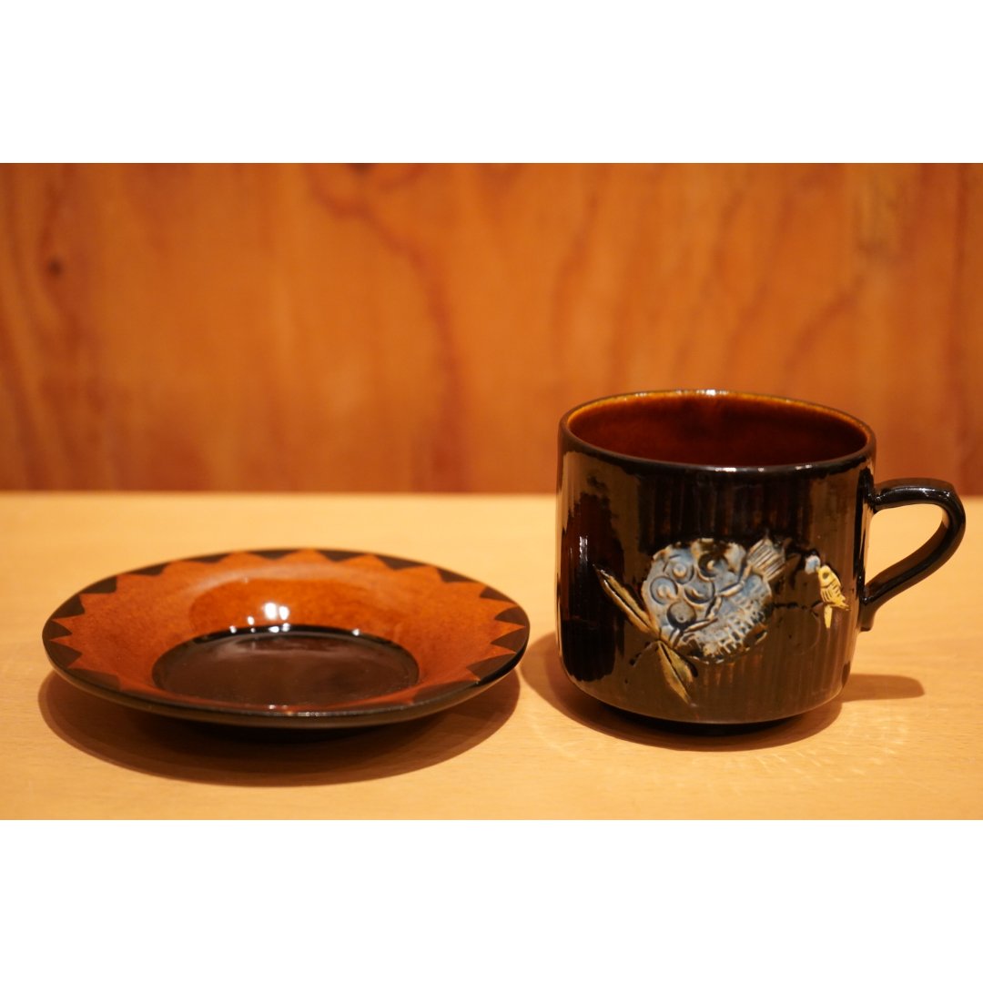 矢島操 あめ釉はりつけ絵がわりc＆s D | Alocasia ONLINE STORE