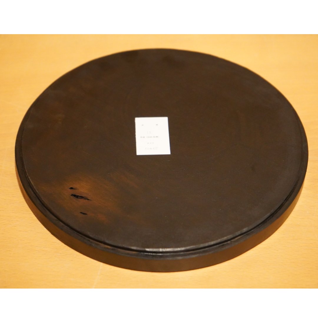 徒爾 toji 13 くりぬき浅盆 7寸 サクラ 黒漆（国産/松煙） | Alocasia O