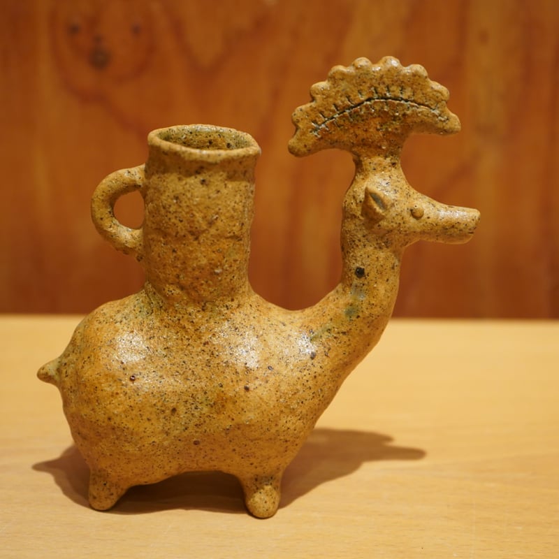 梅本尋司 U-19 花鹿形一輪挿し 茶 | Alocasia ONLINE STORE