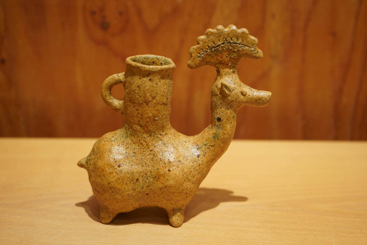 梅本尋司 U-19 花鹿形一輪挿し 茶 | Alocasia ONLINE STORE