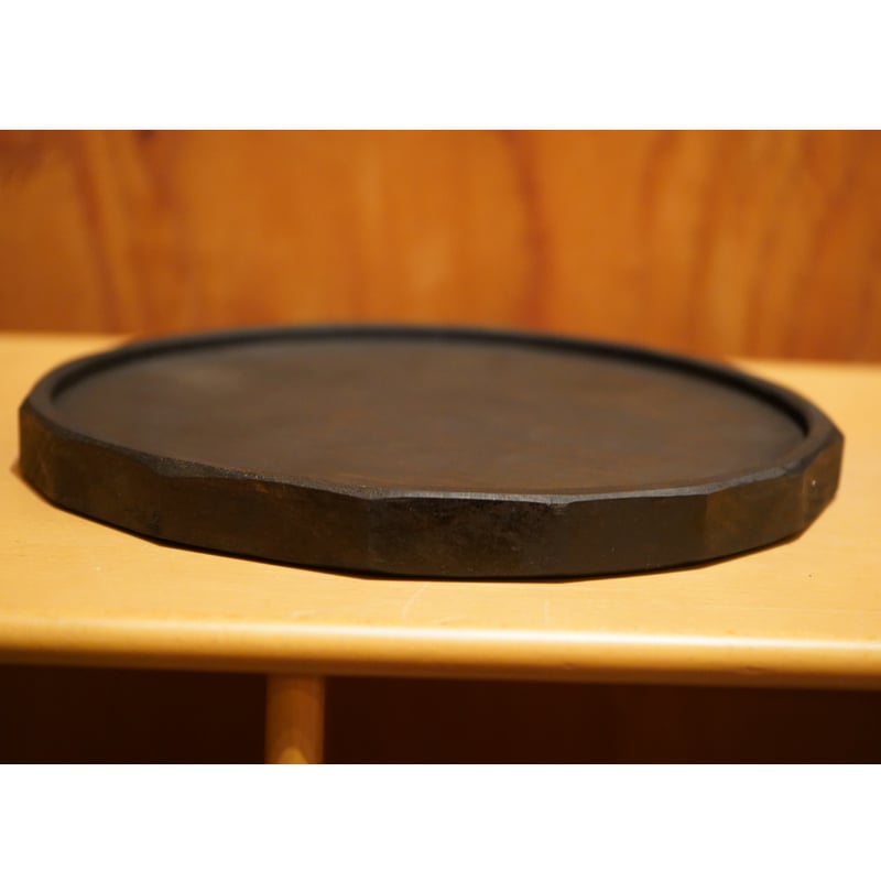 徒爾 くりぬき盆 サクラ 国産 黒漆 楕円トレー 1点 徒爾くりぬき盆