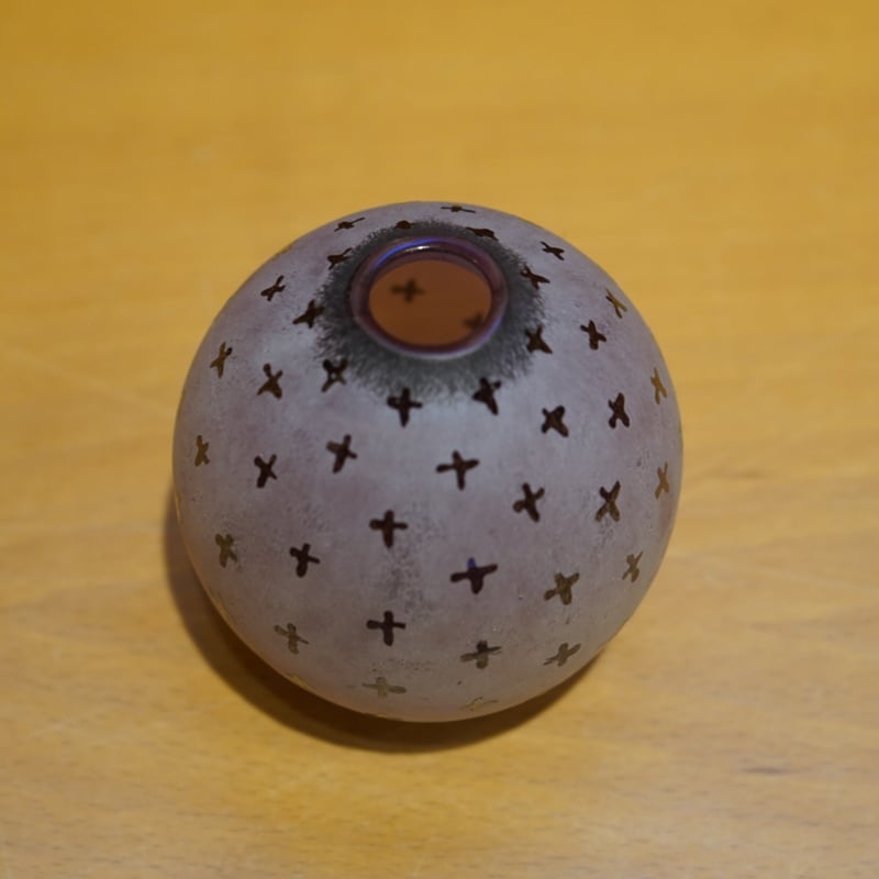 崇教真光 世界総本山 一輪挿し 後援会章 崇教真光 世界総本山 ガラス 一輪挿し