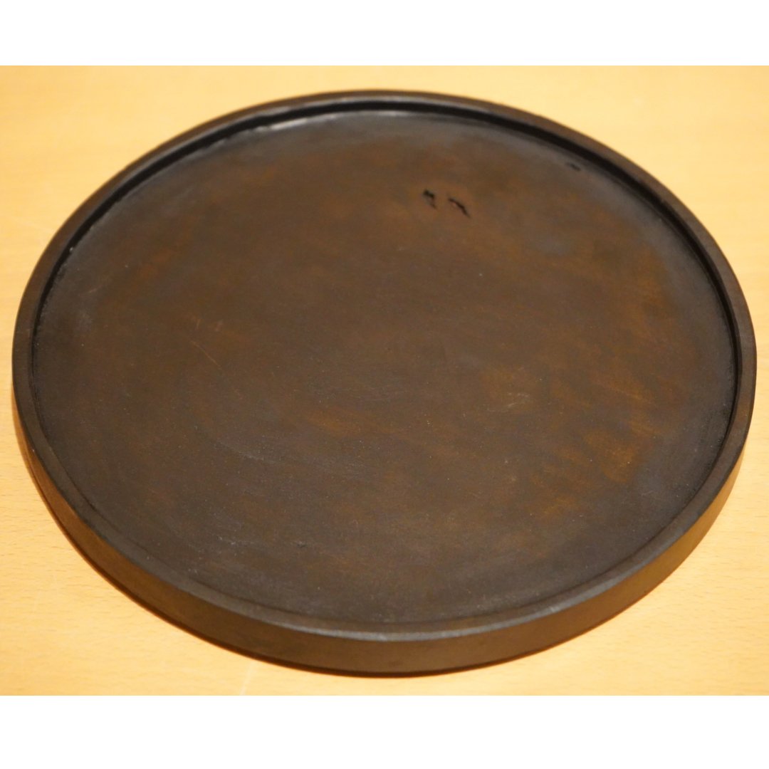 徒爾 くりぬき盆 サクラ 国産 黒漆 楕円トレー 1点 徒爾 toji 12