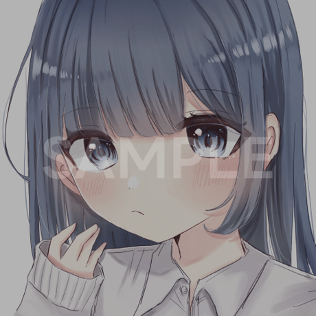 SNSアイコン用イラスト「とある女の子」（※購入者はSNSアイコンにお使いいただけます）