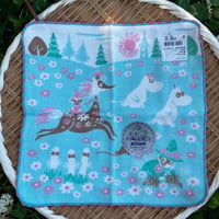 かけっこ　ガーゼパイルハンカチ　MOOMIN