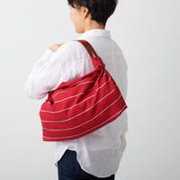 STRIPE/ストライプ　レッド　アンキデザイナーズ　綿 小 風呂敷 約70cm