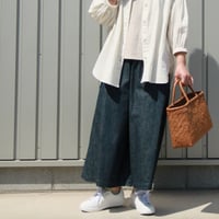 8オンスデニムキュロットパンツ