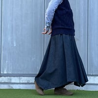 8オンスデニムフレアスカート
