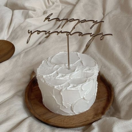 【予約】cake topper [ happy yourday ]