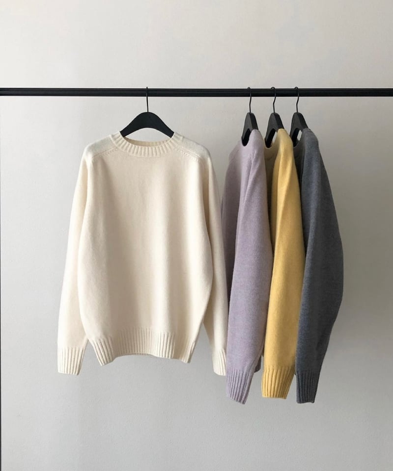 OUNCE】Signature Wool Round Knit（4color） | Otte.