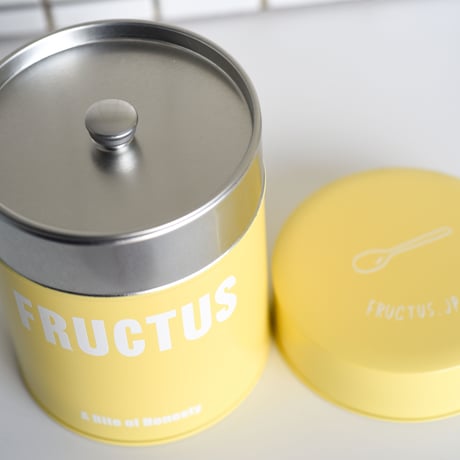 FRUCTUS茶筒缶セット(マットレモンイエロー）