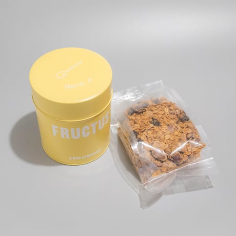 FRUCTUS茶筒缶セット(マットレモンイエロー）
