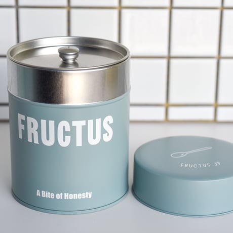 FRUCTUS茶筒缶(スモーキーグリーン）